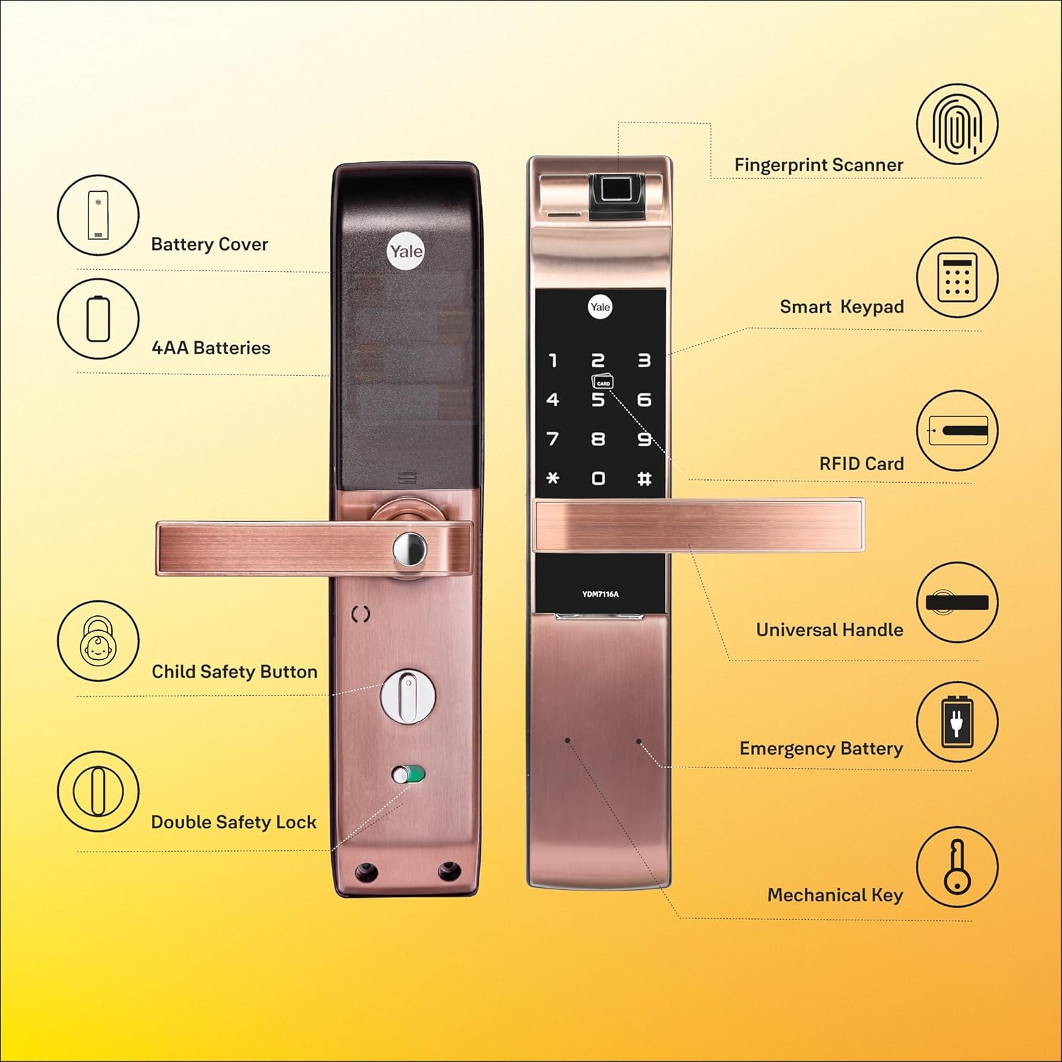 Yale YDM 7116 Smart Door Lock 2