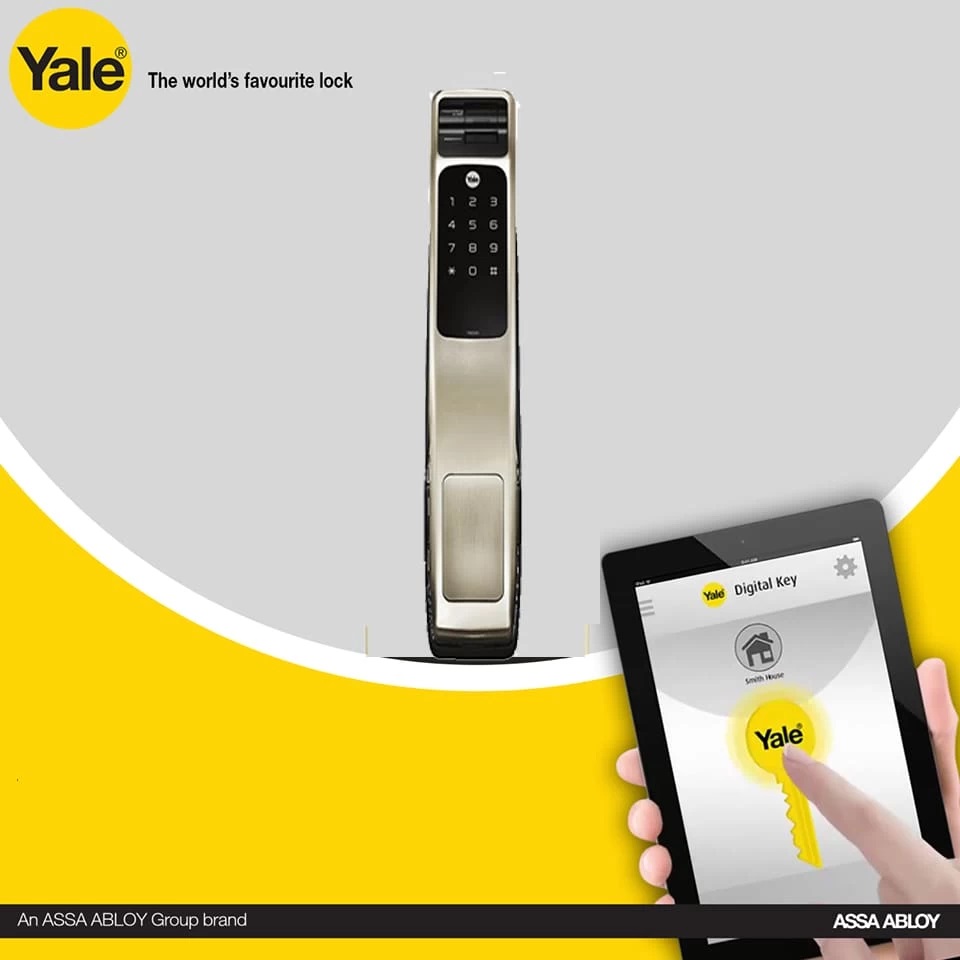 KHOA VAN TAY YALE YMG 40 SILVER 3