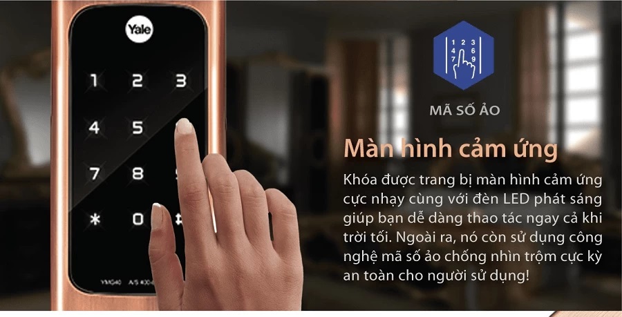 KHOA VAN TAY YALE YMG 40 SILVER 5