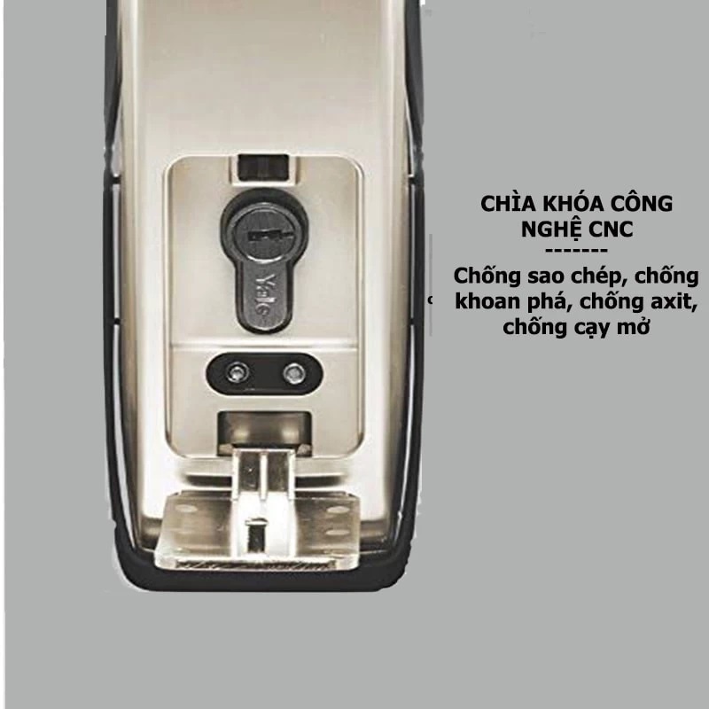 KHOA VAN TAY YALE YMG 40 SILVER 6