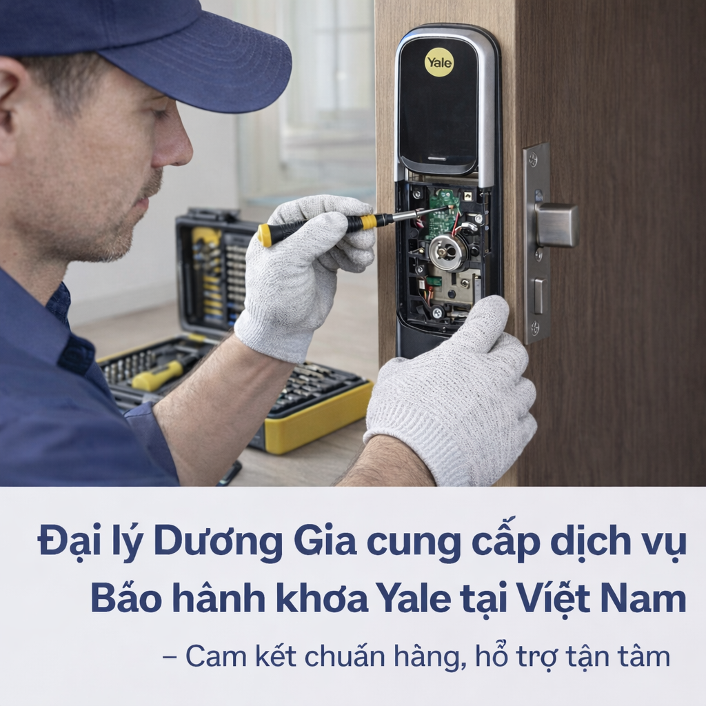 Dai ly Duong Gia cung cap dich vu bao hanh khoa Yale tai Viet nam