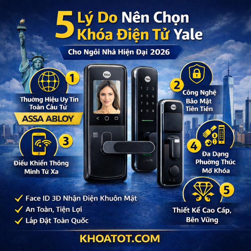 5 Lý Do Nên Chọn Khóa Điện Tử Yale